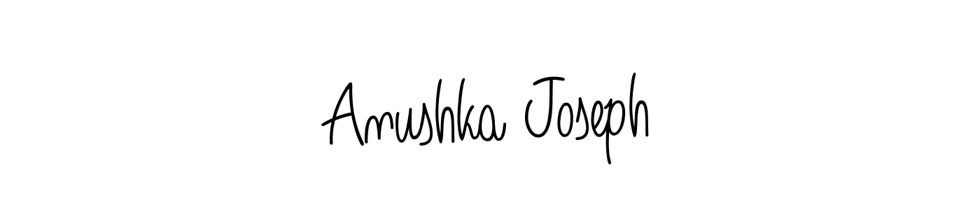 How to Draw Anushka Joseph signature style? Angelique-Rose-font-FFP is a latest design signature styles for name Anushka Joseph. Anushka Joseph signature style 5 images and pictures png