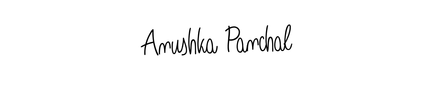 Create a beautiful signature design for name Anushka Panchal. With this signature (Angelique-Rose-font-FFP) fonts, you can make a handwritten signature for free. Anushka Panchal signature style 5 images and pictures png