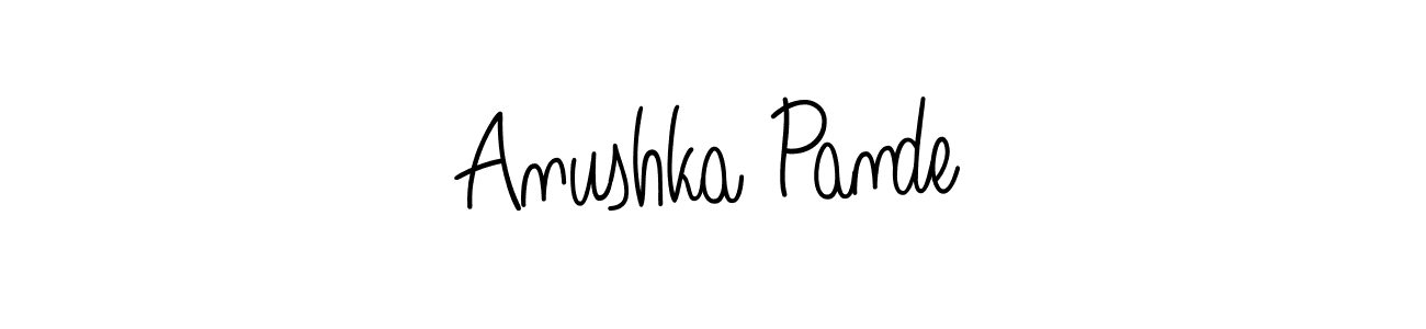 Create a beautiful signature design for name Anushka Pande. With this signature (Angelique-Rose-font-FFP) fonts, you can make a handwritten signature for free. Anushka Pande signature style 5 images and pictures png