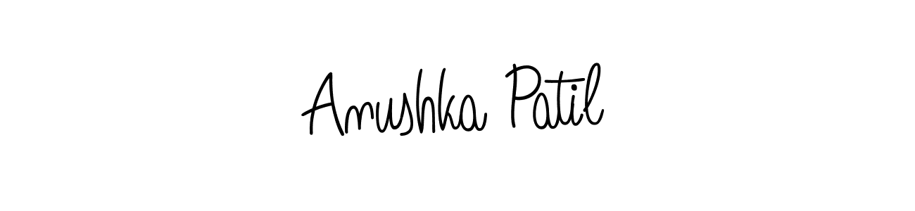 Design your own signature with our free online signature maker. With this signature software, you can create a handwritten (Angelique-Rose-font-FFP) signature for name Anushka Patil. Anushka Patil signature style 5 images and pictures png