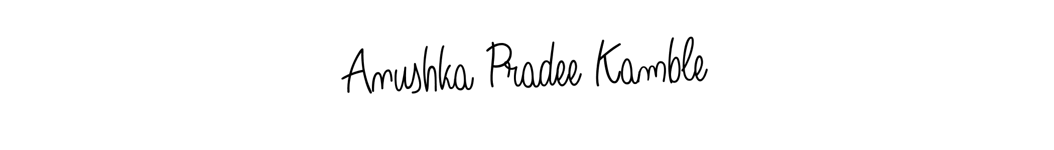 How to Draw Anushka Pradee Kamble signature style? Angelique-Rose-font-FFP is a latest design signature styles for name Anushka Pradee Kamble. Anushka Pradee Kamble signature style 5 images and pictures png