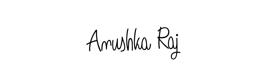 The best way (Angelique-Rose-font-FFP) to make a short signature is to pick only two or three words in your name. The name Anushka Raj include a total of six letters. For converting this name. Anushka Raj signature style 5 images and pictures png