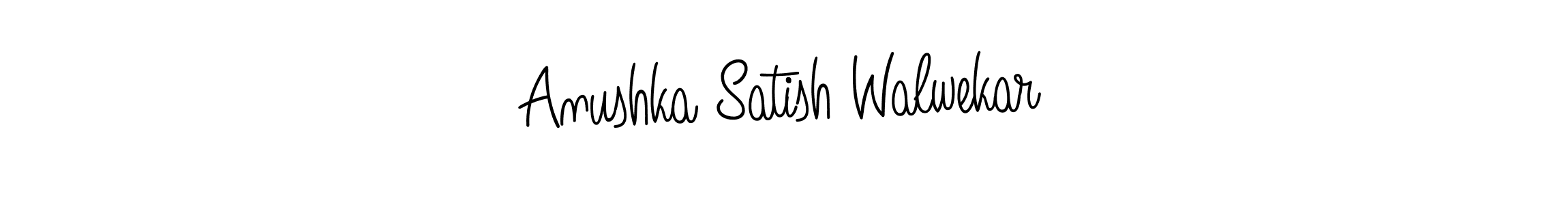 Make a short Anushka Satish Walwekar signature style. Manage your documents anywhere anytime using Angelique-Rose-font-FFP. Create and add eSignatures, submit forms, share and send files easily. Anushka Satish Walwekar signature style 5 images and pictures png