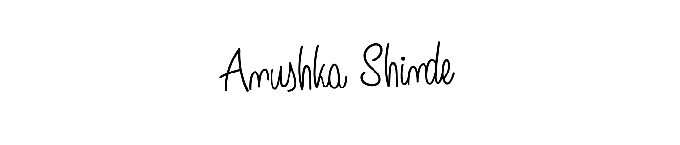 Design your own signature with our free online signature maker. With this signature software, you can create a handwritten (Angelique-Rose-font-FFP) signature for name Anushka Shinde. Anushka Shinde signature style 5 images and pictures png