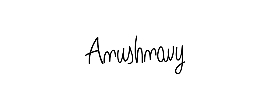 How to make Anushnavy name signature. Use Angelique-Rose-font-FFP style for creating short signs online. This is the latest handwritten sign. Anushnavy signature style 5 images and pictures png