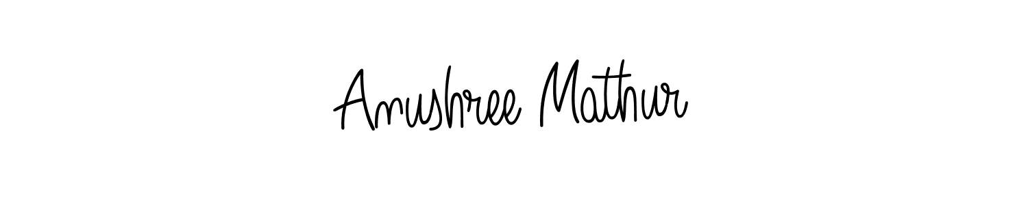 Once you've used our free online signature maker to create your best signature Angelique-Rose-font-FFP style, it's time to enjoy all of the benefits that Anushree Mathur name signing documents. Anushree Mathur signature style 5 images and pictures png