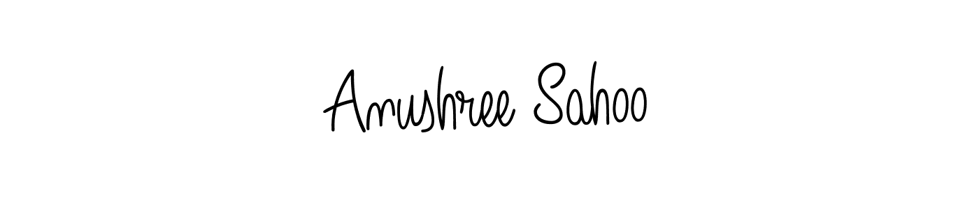 How to make Anushree Sahoo signature? Angelique-Rose-font-FFP is a professional autograph style. Create handwritten signature for Anushree Sahoo name. Anushree Sahoo signature style 5 images and pictures png