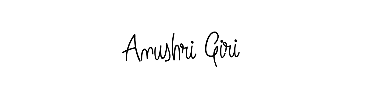 Anushri Giri stylish signature style. Best Handwritten Sign (Angelique-Rose-font-FFP) for my name. Handwritten Signature Collection Ideas for my name Anushri Giri. Anushri Giri signature style 5 images and pictures png