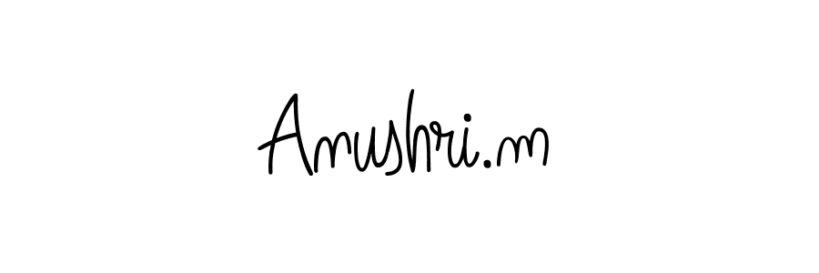 Also You can easily find your signature by using the search form. We will create Anushri.m name handwritten signature images for you free of cost using Angelique-Rose-font-FFP sign style. Anushri.m signature style 5 images and pictures png