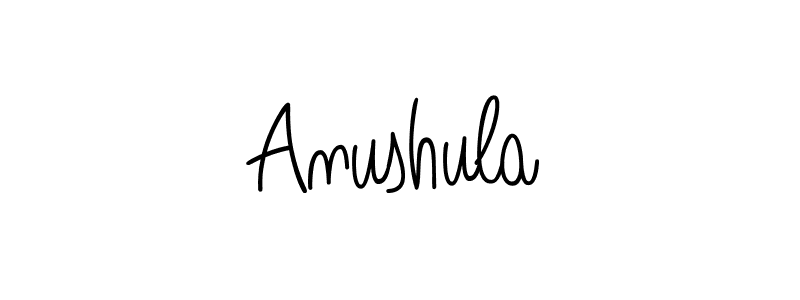 if you are searching for the best signature style for your name Anushula. so please give up your signature search. here we have designed multiple signature styles  using Angelique-Rose-font-FFP. Anushula signature style 5 images and pictures png