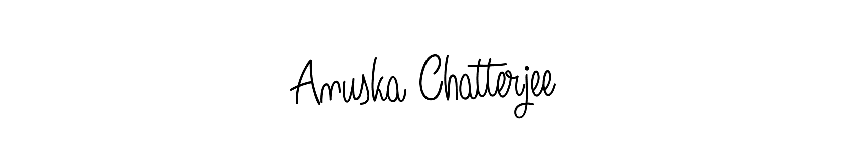 Angelique-Rose-font-FFP is a professional signature style that is perfect for those who want to add a touch of class to their signature. It is also a great choice for those who want to make their signature more unique. Get Anuska Chatterjee name to fancy signature for free. Anuska Chatterjee signature style 5 images and pictures png