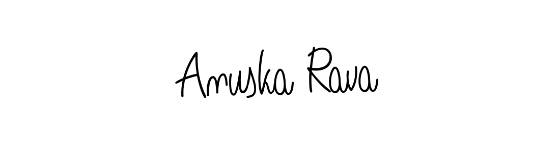 if you are searching for the best signature style for your name Anuska Rava. so please give up your signature search. here we have designed multiple signature styles  using Angelique-Rose-font-FFP. Anuska Rava signature style 5 images and pictures png