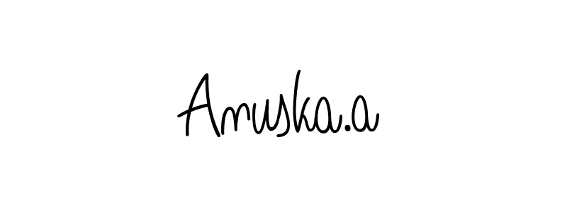 Create a beautiful signature design for name Anuska.a. With this signature (Angelique-Rose-font-FFP) fonts, you can make a handwritten signature for free. Anuska.a signature style 5 images and pictures png