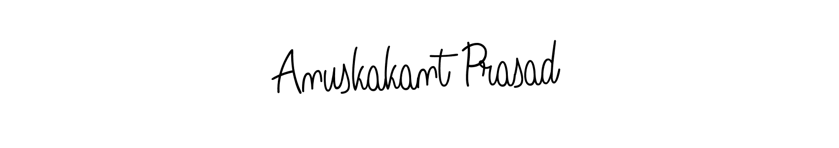 Anuskakant Prasad stylish signature style. Best Handwritten Sign (Angelique-Rose-font-FFP) for my name. Handwritten Signature Collection Ideas for my name Anuskakant Prasad. Anuskakant Prasad signature style 5 images and pictures png