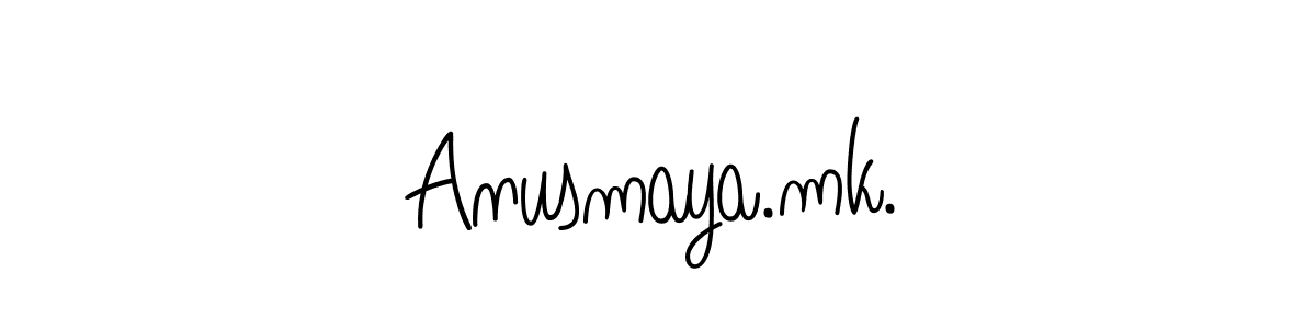 Anusmaya.mk. stylish signature style. Best Handwritten Sign (Angelique-Rose-font-FFP) for my name. Handwritten Signature Collection Ideas for my name Anusmaya.mk.. Anusmaya.mk. signature style 5 images and pictures png