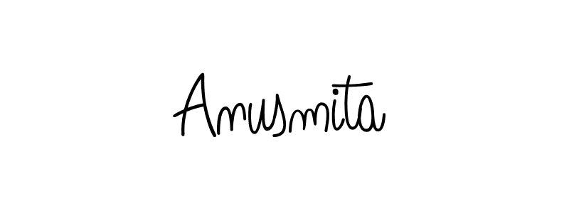 The best way (Angelique-Rose-font-FFP) to make a short signature is to pick only two or three words in your name. The name Anusmita include a total of six letters. For converting this name. Anusmita signature style 5 images and pictures png
