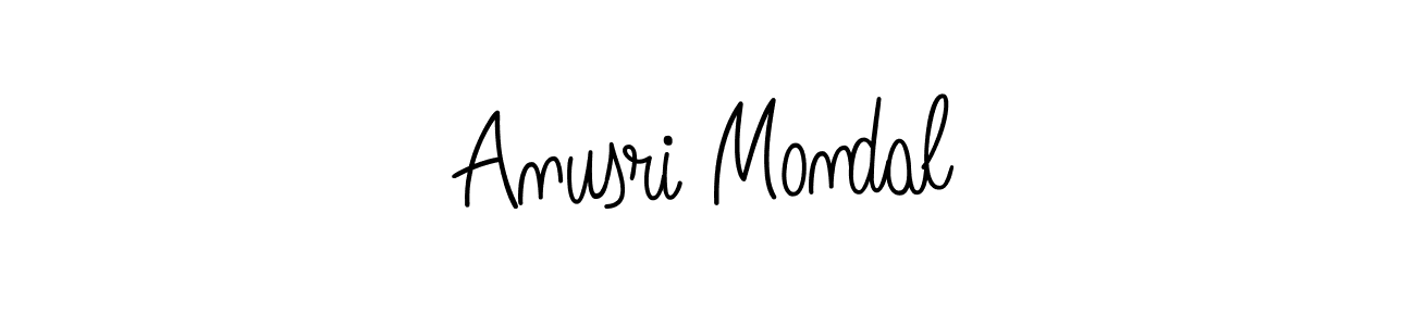 Angelique-Rose-font-FFP is a professional signature style that is perfect for those who want to add a touch of class to their signature. It is also a great choice for those who want to make their signature more unique. Get Anusri Mondal name to fancy signature for free. Anusri Mondal signature style 5 images and pictures png