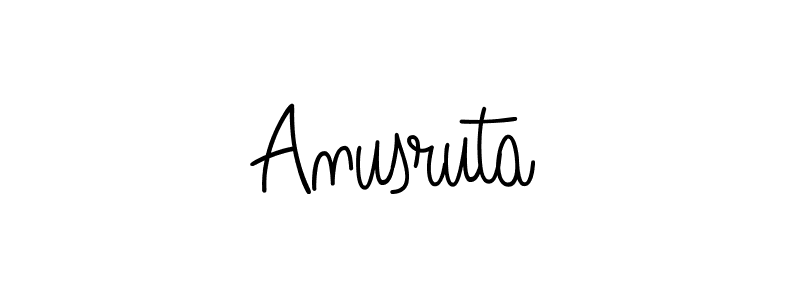 Design your own signature with our free online signature maker. With this signature software, you can create a handwritten (Angelique-Rose-font-FFP) signature for name Anusruta. Anusruta signature style 5 images and pictures png