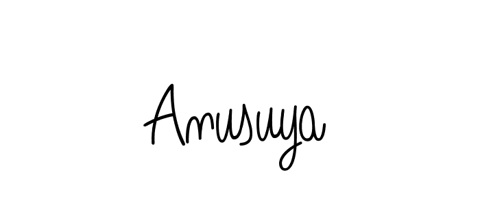 How to make Anusuya signature? Angelique-Rose-font-FFP is a professional autograph style. Create handwritten signature for Anusuya name. Anusuya signature style 5 images and pictures png