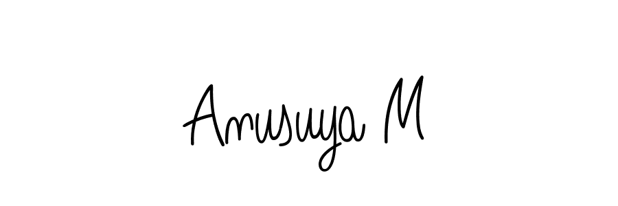 Similarly Angelique-Rose-font-FFP is the best handwritten signature design. Signature creator online .You can use it as an online autograph creator for name Anusuya M. Anusuya M signature style 5 images and pictures png