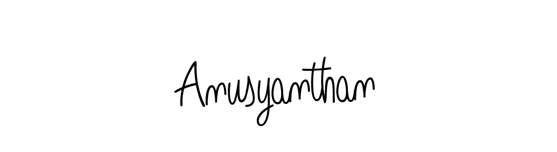 Create a beautiful signature design for name Anusyanthan. With this signature (Angelique-Rose-font-FFP) fonts, you can make a handwritten signature for free. Anusyanthan signature style 5 images and pictures png