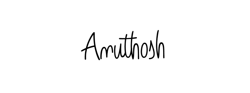 Use a signature maker to create a handwritten signature online. With this signature software, you can design (Angelique-Rose-font-FFP) your own signature for name Anuthosh. Anuthosh signature style 5 images and pictures png