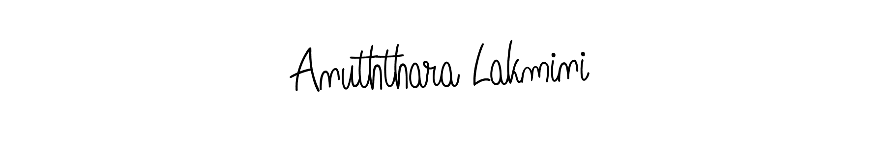 Make a beautiful signature design for name Anuththara Lakmini. With this signature (Angelique-Rose-font-FFP) style, you can create a handwritten signature for free. Anuththara Lakmini signature style 5 images and pictures png