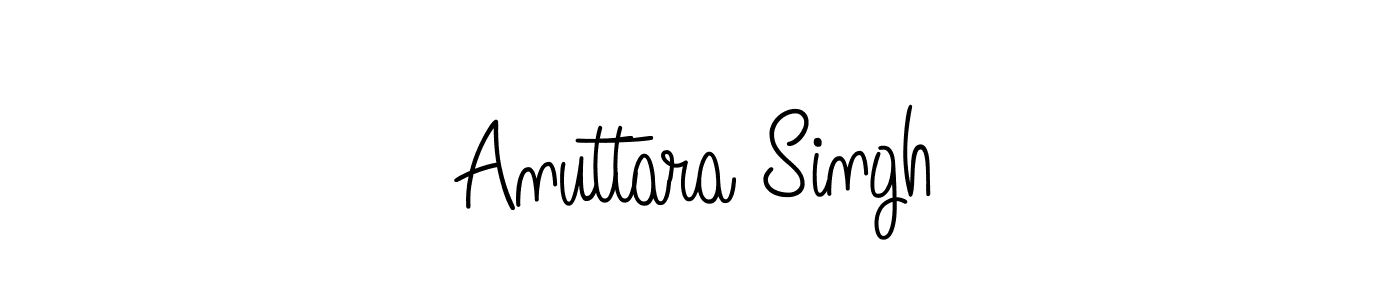 Anuttara Singh stylish signature style. Best Handwritten Sign (Angelique-Rose-font-FFP) for my name. Handwritten Signature Collection Ideas for my name Anuttara Singh. Anuttara Singh signature style 5 images and pictures png