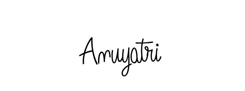 Anuyatri stylish signature style. Best Handwritten Sign (Angelique-Rose-font-FFP) for my name. Handwritten Signature Collection Ideas for my name Anuyatri. Anuyatri signature style 5 images and pictures png