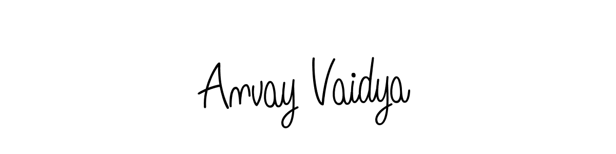 This is the best signature style for the Anvay Vaidya name. Also you like these signature font (Angelique-Rose-font-FFP). Mix name signature. Anvay Vaidya signature style 5 images and pictures png