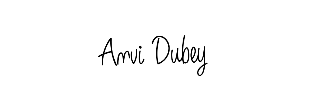 Make a beautiful signature design for name Anvi Dubey. With this signature (Angelique-Rose-font-FFP) style, you can create a handwritten signature for free. Anvi Dubey signature style 5 images and pictures png