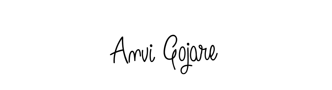 Create a beautiful signature design for name Anvi Gojare. With this signature (Angelique-Rose-font-FFP) fonts, you can make a handwritten signature for free. Anvi Gojare signature style 5 images and pictures png