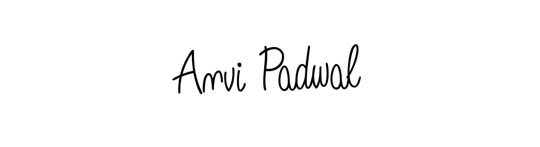 Make a beautiful signature design for name Anvi Padwal. With this signature (Angelique-Rose-font-FFP) style, you can create a handwritten signature for free. Anvi Padwal signature style 5 images and pictures png