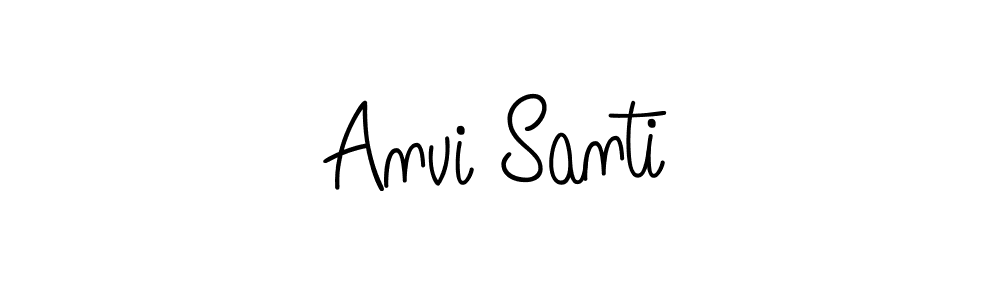 How to make Anvi Santi signature? Angelique-Rose-font-FFP is a professional autograph style. Create handwritten signature for Anvi Santi name. Anvi Santi signature style 5 images and pictures png