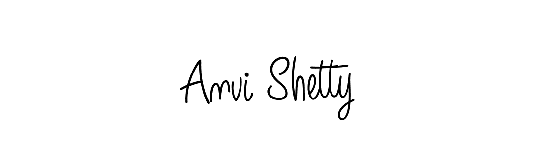 Anvi Shetty stylish signature style. Best Handwritten Sign (Angelique-Rose-font-FFP) for my name. Handwritten Signature Collection Ideas for my name Anvi Shetty. Anvi Shetty signature style 5 images and pictures png