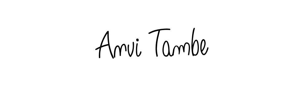 Anvi Tambe stylish signature style. Best Handwritten Sign (Angelique-Rose-font-FFP) for my name. Handwritten Signature Collection Ideas for my name Anvi Tambe. Anvi Tambe signature style 5 images and pictures png
