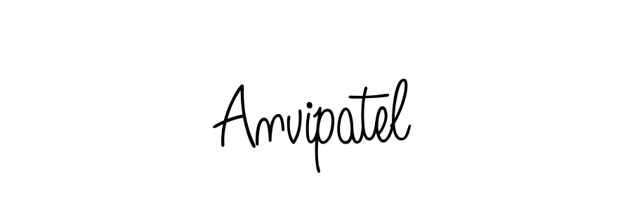 Create a beautiful signature design for name Anvipatel. With this signature (Angelique-Rose-font-FFP) fonts, you can make a handwritten signature for free. Anvipatel signature style 5 images and pictures png