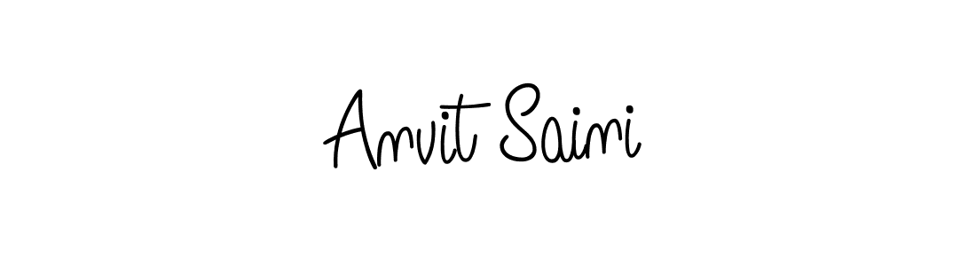 How to Draw Anvit Saini signature style? Angelique-Rose-font-FFP is a latest design signature styles for name Anvit Saini. Anvit Saini signature style 5 images and pictures png