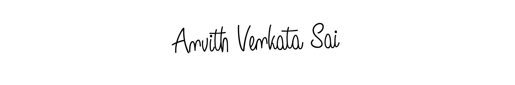 Create a beautiful signature design for name Anvith Venkata Sai. With this signature (Angelique-Rose-font-FFP) fonts, you can make a handwritten signature for free. Anvith Venkata Sai signature style 5 images and pictures png
