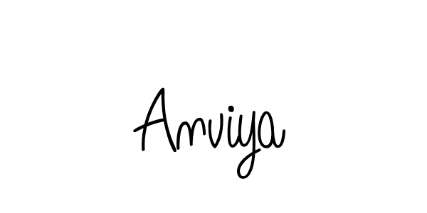 Also we have Anviya name is the best signature style. Create professional handwritten signature collection using Angelique-Rose-font-FFP autograph style. Anviya signature style 5 images and pictures png