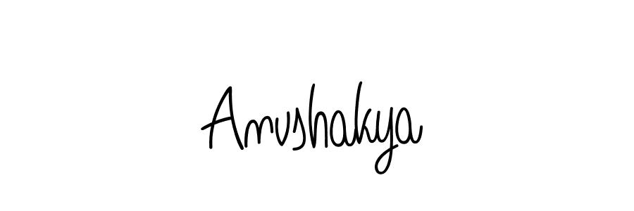 How to make Anvshakya name signature. Use Angelique-Rose-font-FFP style for creating short signs online. This is the latest handwritten sign. Anvshakya signature style 5 images and pictures png