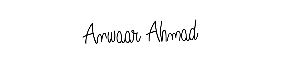 Best and Professional Signature Style for Anwaar Ahmad. Angelique-Rose-font-FFP Best Signature Style Collection. Anwaar Ahmad signature style 5 images and pictures png