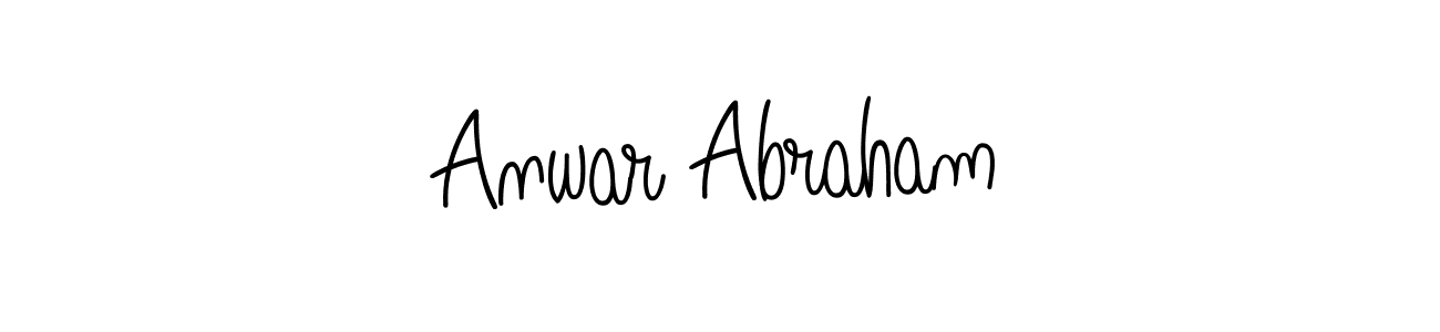 if you are searching for the best signature style for your name Anwar Abraham. so please give up your signature search. here we have designed multiple signature styles  using Angelique-Rose-font-FFP. Anwar Abraham signature style 5 images and pictures png