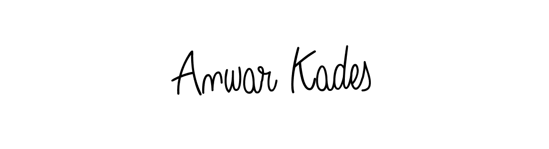 The best way (Angelique-Rose-font-FFP) to make a short signature is to pick only two or three words in your name. The name Anwar Kades include a total of six letters. For converting this name. Anwar Kades signature style 5 images and pictures png