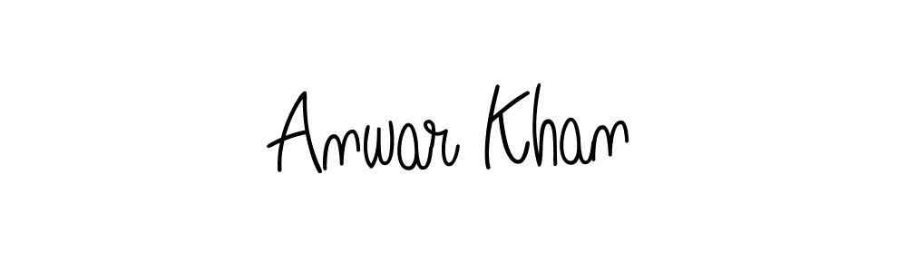 You should practise on your own different ways (Angelique-Rose-font-FFP) to write your name (Anwar Khan) in signature. don't let someone else do it for you. Anwar Khan signature style 5 images and pictures png