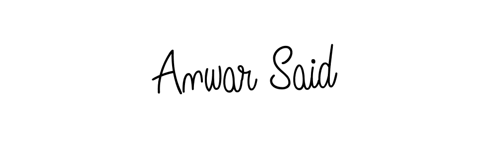 This is the best signature style for the Anwar Said name. Also you like these signature font (Angelique-Rose-font-FFP). Mix name signature. Anwar Said signature style 5 images and pictures png