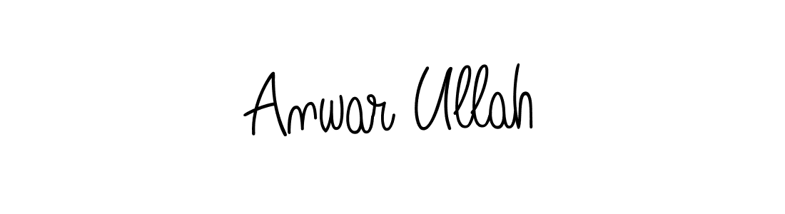 Design your own signature with our free online signature maker. With this signature software, you can create a handwritten (Angelique-Rose-font-FFP) signature for name Anwar Ullah. Anwar Ullah signature style 5 images and pictures png