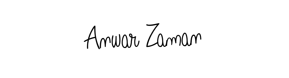 Anwar Zaman stylish signature style. Best Handwritten Sign (Angelique-Rose-font-FFP) for my name. Handwritten Signature Collection Ideas for my name Anwar Zaman. Anwar Zaman signature style 5 images and pictures png
