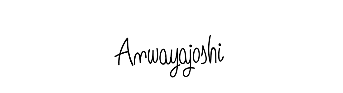 Design your own signature with our free online signature maker. With this signature software, you can create a handwritten (Angelique-Rose-font-FFP) signature for name Anwayajoshi. Anwayajoshi signature style 5 images and pictures png