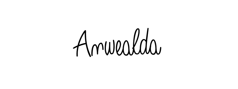 Create a beautiful signature design for name Anwealda. With this signature (Angelique-Rose-font-FFP) fonts, you can make a handwritten signature for free. Anwealda signature style 5 images and pictures png